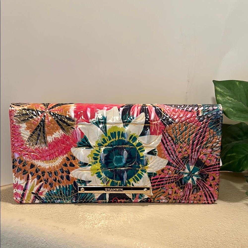 Brahmin Ady Desert Bloom leather wallet